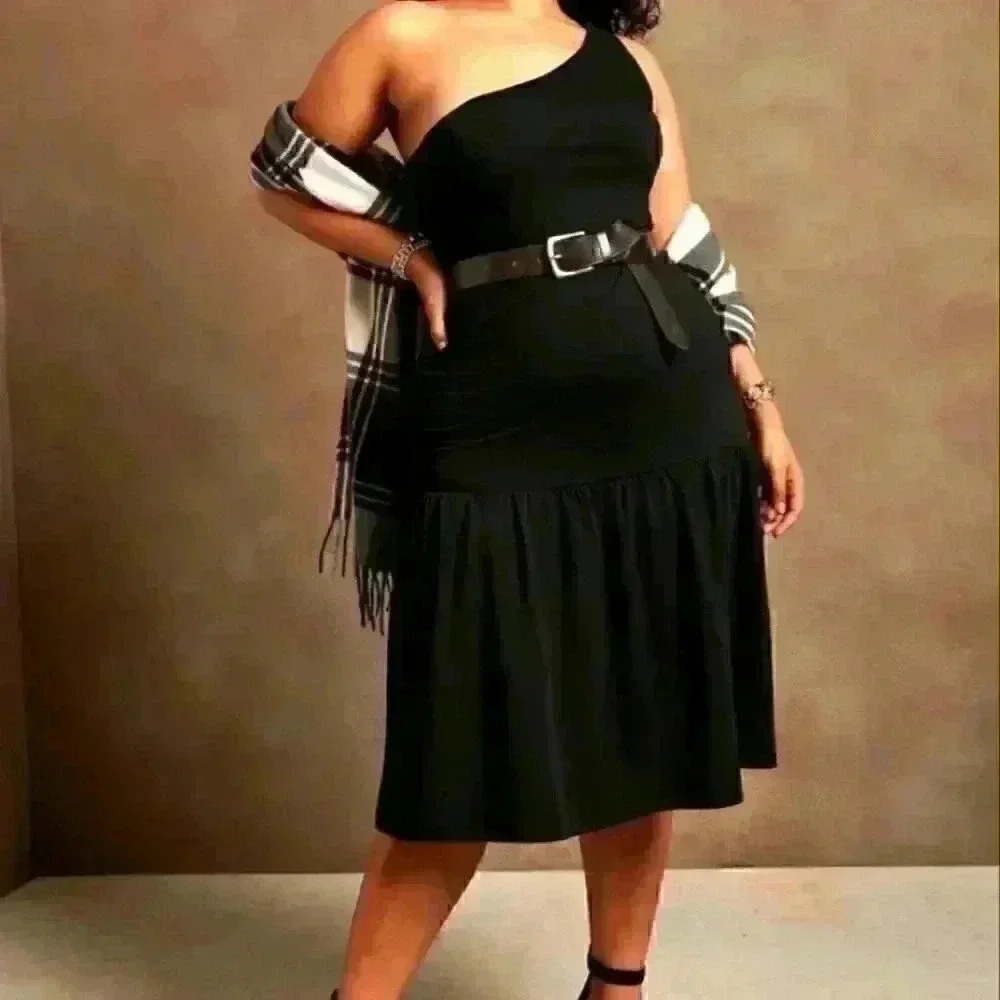 NWT Banana Republic One-Shoulder Knit Dress